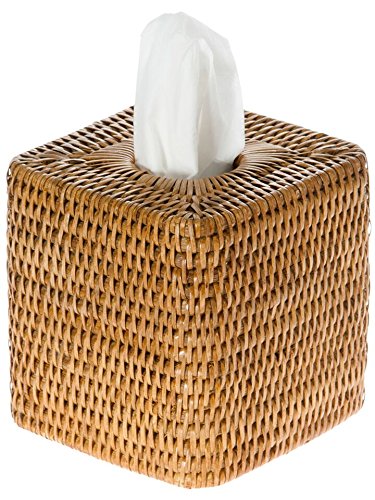 KOUBOO 1030055 Tissue Box Cover, Honey Brown