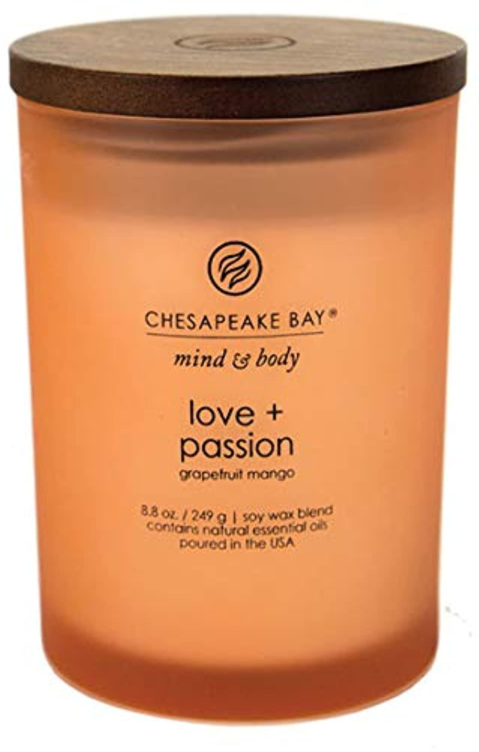 Chesapeake Bay Candle PT31905 Scented Candle, Love + Passion (Grapefruit Mango), Medium, Home D  cor