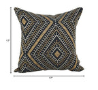 Blazing Needles Square Jacquard Throw Pillow, 17", Tupelo Earth