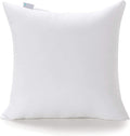 Acanva Premium Polyester Stuffer Square Form Sham Throw Pillow Inserts, 18X18 Inch(1 Count), White