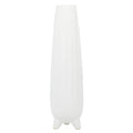 CosmoLiving by Cosmopolitan Ceramic Vase with Feet, 7 x 7 x 26, White