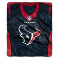 Northwest Nfl Houston Texans Royal Plus Raschel Throw, One Size, Multicolor
