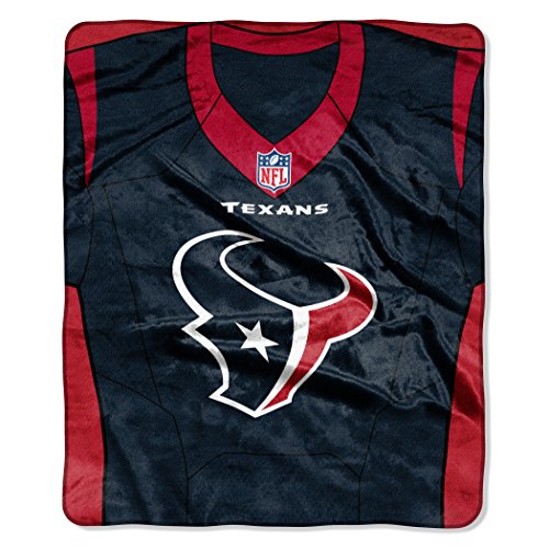Northwest Nfl Houston Texans Royal Plus Raschel Throw, One Size, Multicolor