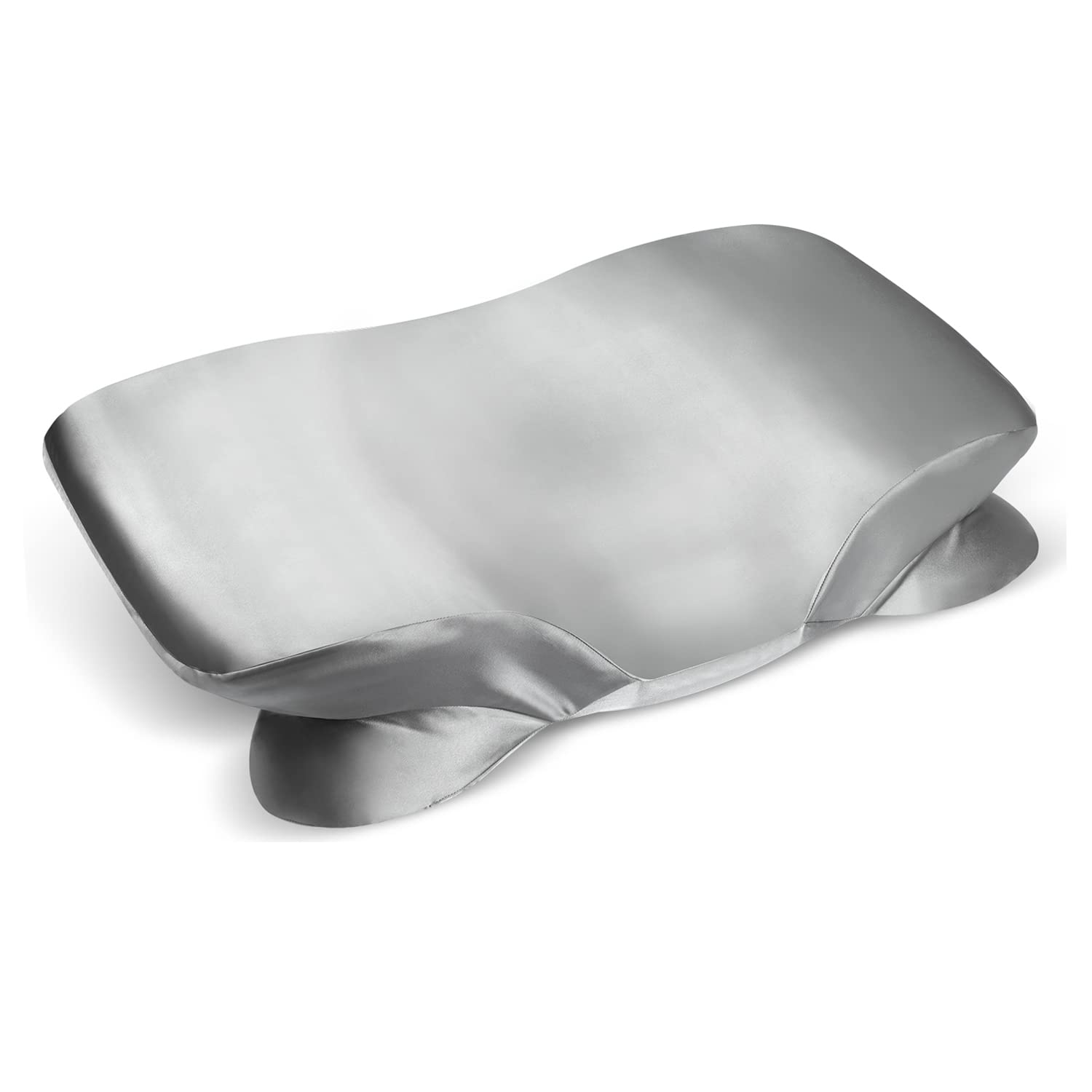 Satin Pillowcase For Zelimun Cervical Pillow, Ergonomic Pillow Case, Smooth & Soft Pillowcase For Sleeping Pillow, Gray Pillow C