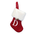 Monogrammed D Miniature Stocking