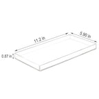 Bigfety Acrylic Bathroomtray For Counter, Handmade Clear Trays Sturdy Organizer For Cup, Sponge, Soap, Plant (Large, Clear)