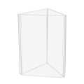 Source One Three Panel Sided Acrylic Table Tent Sign Holder Table Top Menu Holder (5X7 Inch)