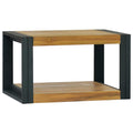 vidaXL Wall-Mounted Bathroom Cabinet in Solid Teak Wood with Ample Storage Space, Sturdy Frame & Easy Assembly Process