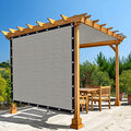 Amagenix 90% Shade Fabric 18'X 23' Light Grey Sun Shade Cloth With Brass Grommets For Pergola Replacement Shade Cover Canopy, He