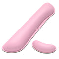 Dapesuom Keyboard Wrist Rest Set, Cute Pu Leather Wrist Cushion For Computer Keyboard And Mousepad, Memory Foam Mouse Pad Rests