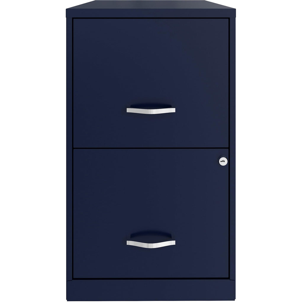 Lorell 2-Drawer File Cabinet, 14.2" X 18" X 24.5", Navy