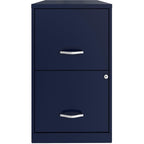 Lorell 2-Drawer File Cabinet, 14.2" X 18" X 24.5", Navy