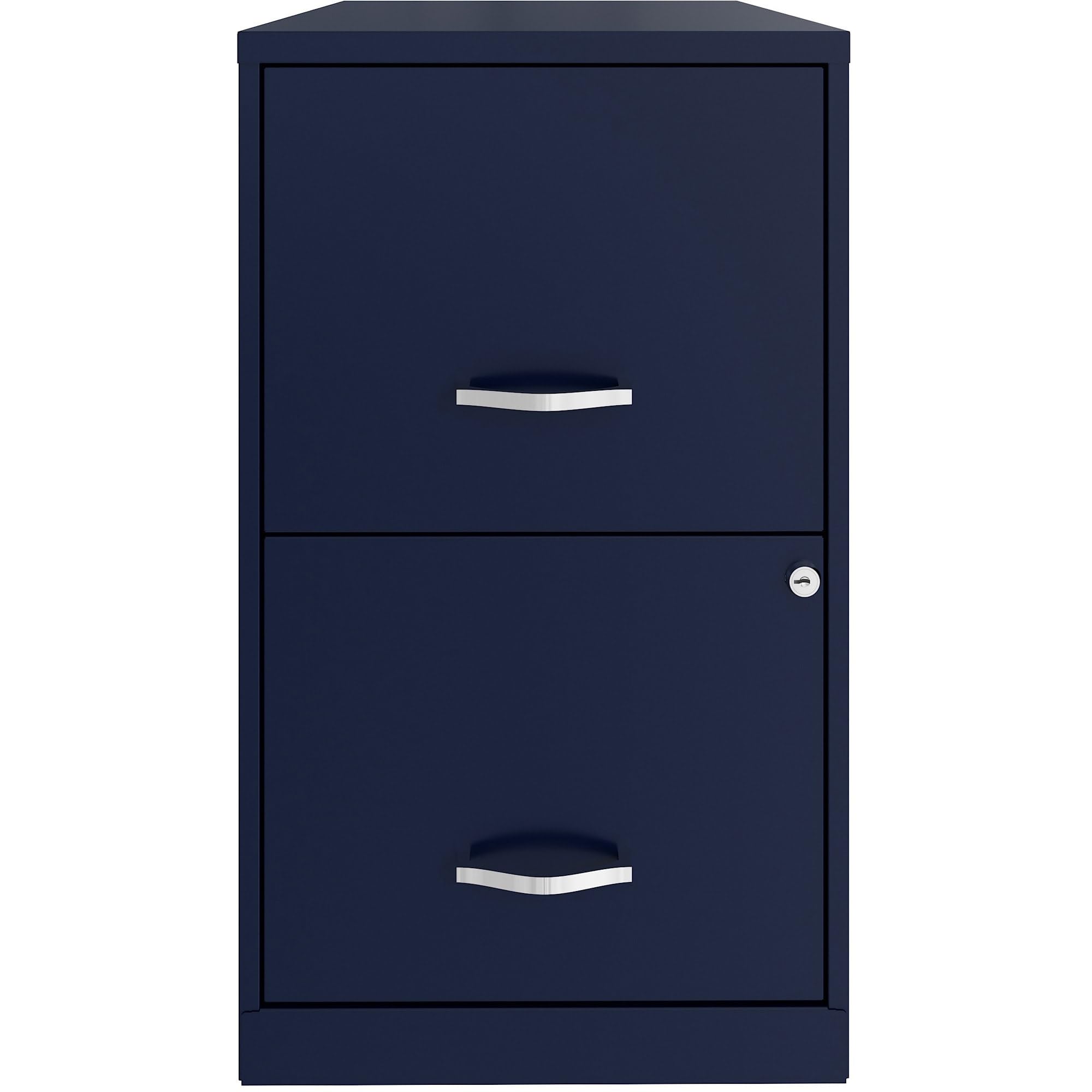 Lorell 2-Drawer File Cabinet, 14.2" X 18" X 24.5", Navy