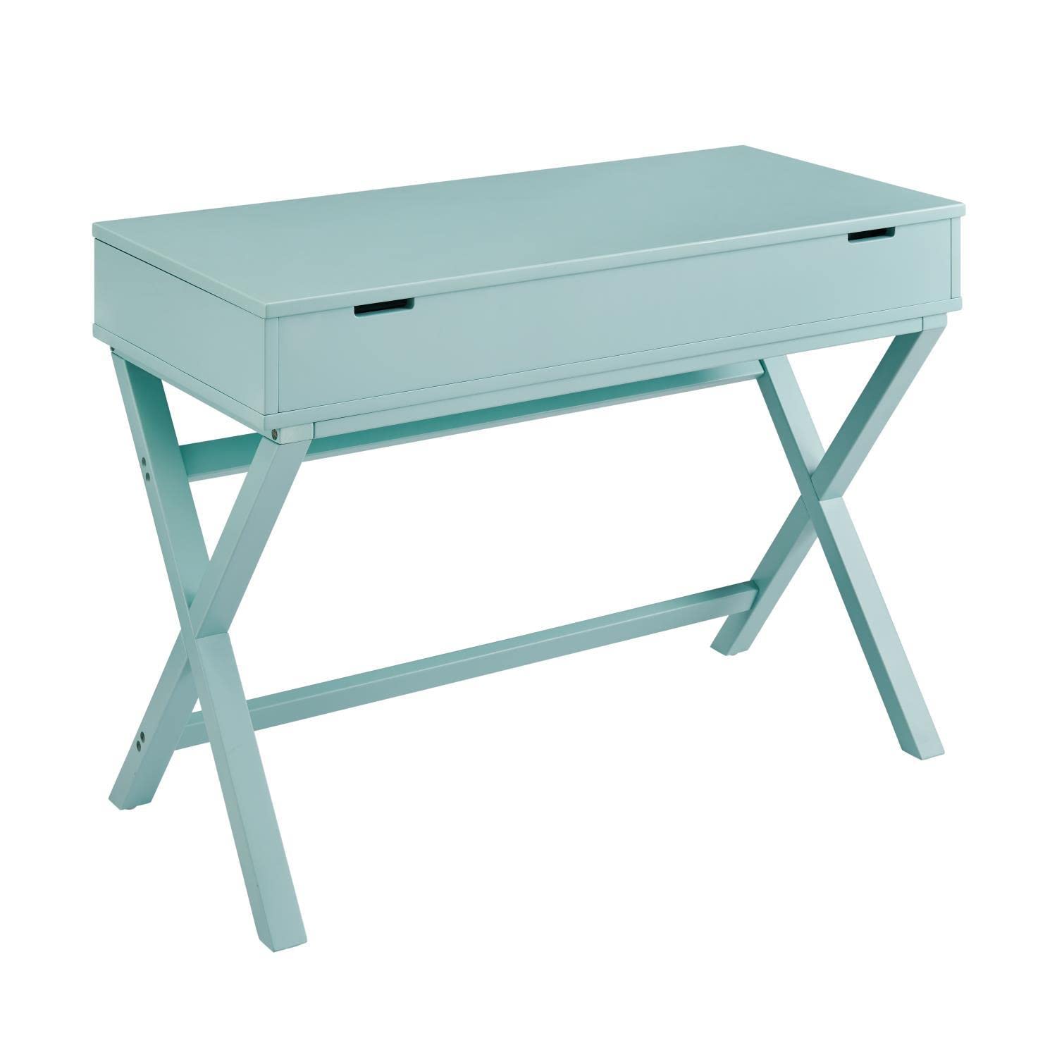 Peggy Lift Top Desk, Turquoise