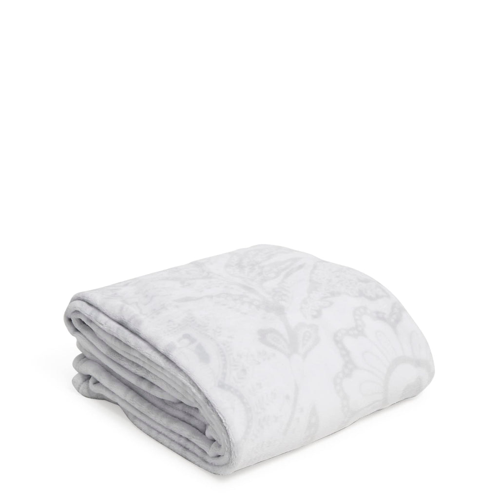 Vera Bradley Women'S Fleece Plush Throw Blanket, Java Lace, 80 X 50