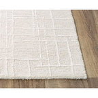 Classic 8'9" X 11'9" Geometric Ivory/Grey Hand Tufted Area Rug