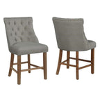 Best Quality Furniture D45-Chc2 Counter Height Chairs, Gray