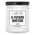 YouNique Designs Future Doctor Gifts Candle 9 oz - Med Student Gift, Medical Student Gifts & Medical School Graduation Gifts - F