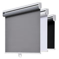 AOSKY Cordless Roller Shades Blackout Blinds for Windows Room Darkening Rolled Up Shades with Spring System, UV Protection Windo