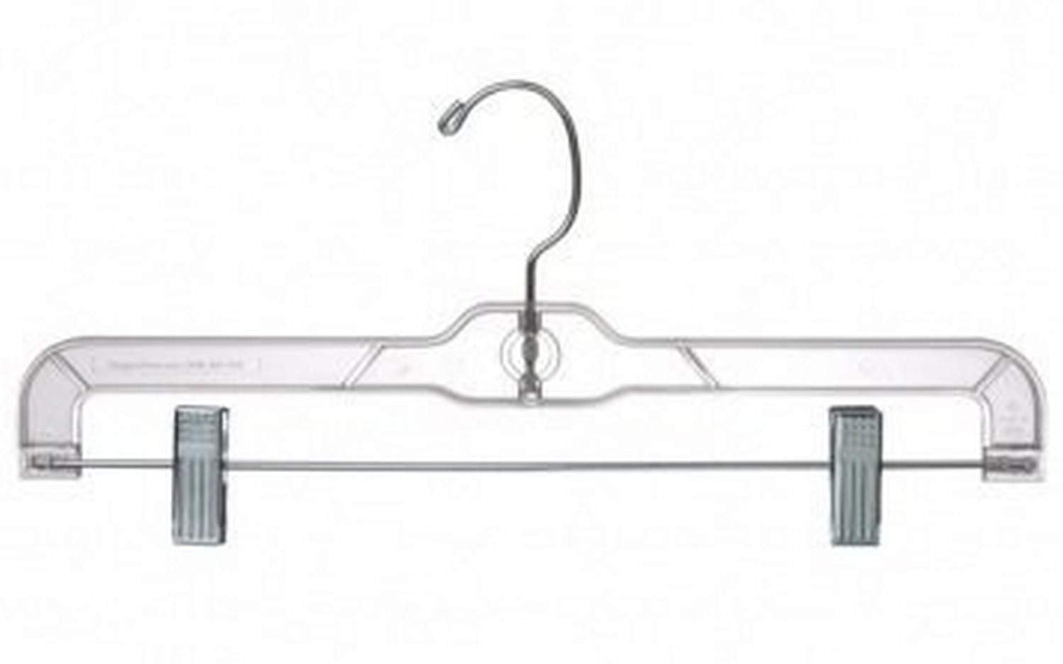 Only Hangers Clear 14 Pant/Skirt Hangers [ Bundle of 25 ]