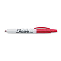 Sharpie Retractable Permanent Markers, Fine Point, Red, Dozen (32702)
