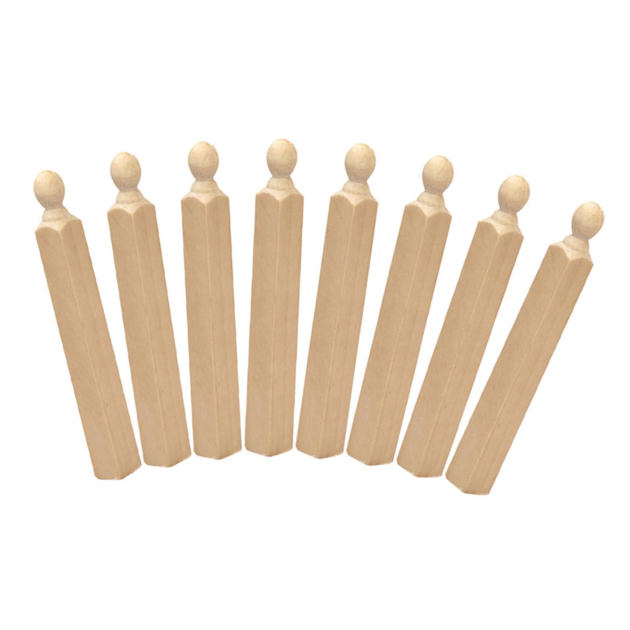 Miniature Dollhouse Stair Spindles - 8- :12 Scale Wooden Pillars Furniture Accessories,Unfinished Roman Balusters for DIY Model 
