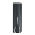 AUMIO Soap Dispenser Shower Gel Shampoo Conditioner Refillable Bottles ABS Wall Mount 350ml Black One Pack