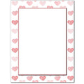 Stamped Hearts Letterhead Laser & Inkjet Printer Paper (100 Pack)