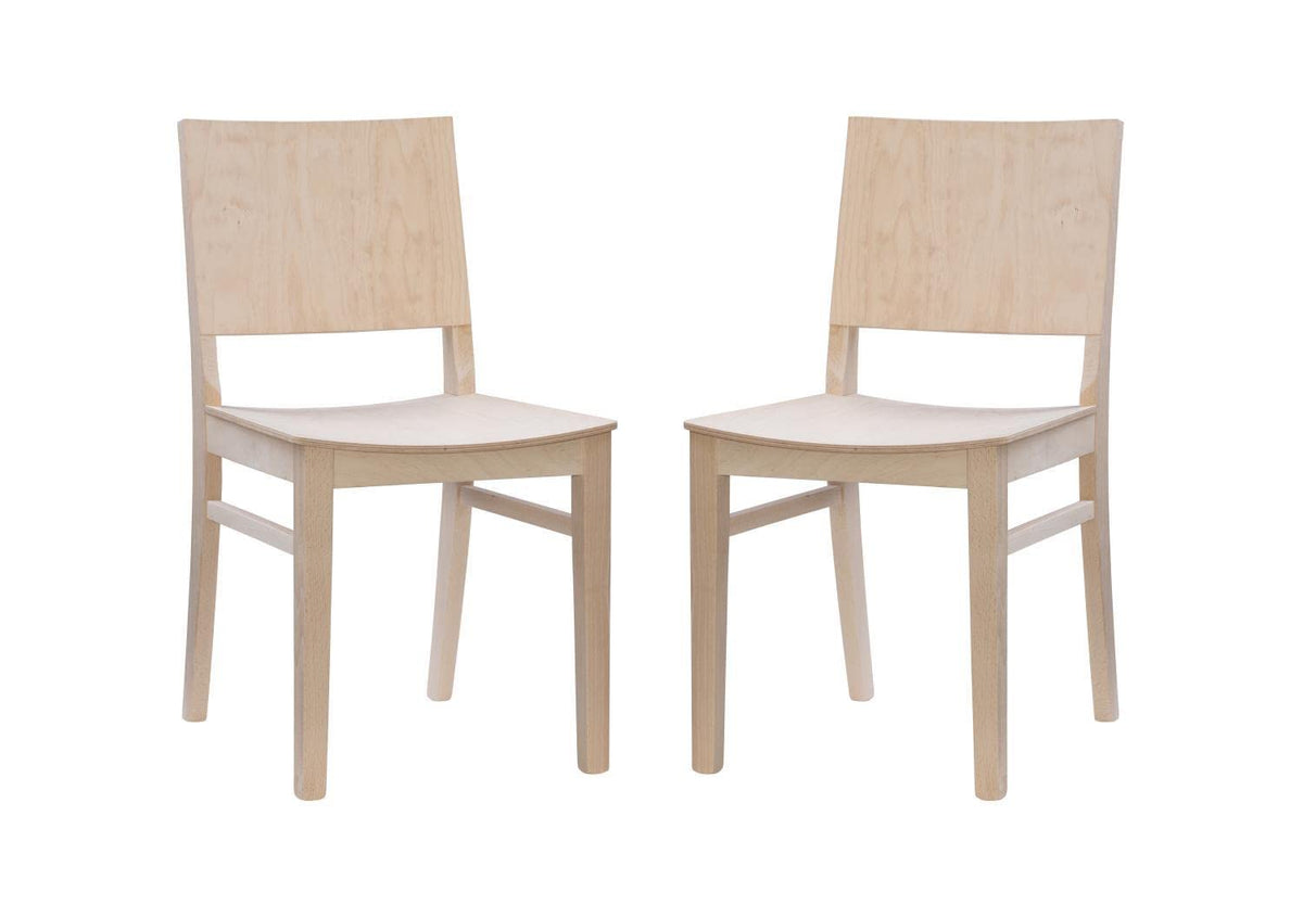 Devin Side Chair Unfinished- Set Of Two