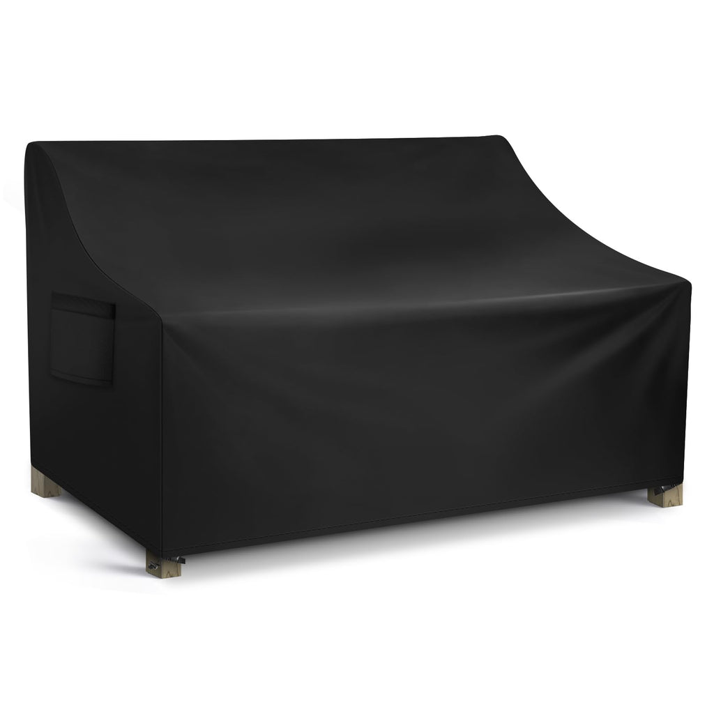 Wleafj Patio Sofa Cover Waterproof, Outdoor Loveseat Cover, Heavy Duty Outdoor Couch Cover, Large Lawn Patio Furniture Covers With Air Vent, 48’’ W X 26’’ D X 33’’ H