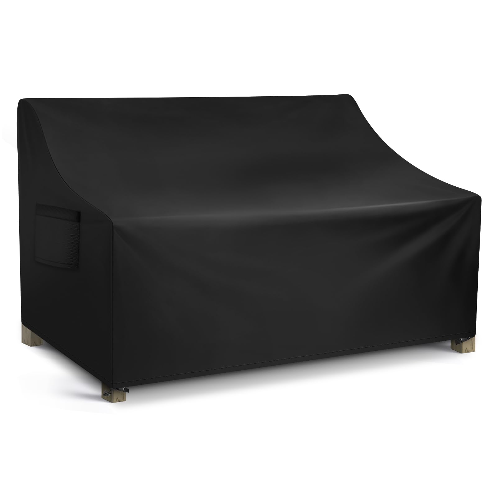 Wleafj Patio Sofa Cover Waterproof, Outdoor Loveseat Cover, Heavy Duty Outdoor Couch Cover, Large Lawn Patio Furniture Covers With Air Vent, 48’’ W X 26’’ D X 33’’ H
