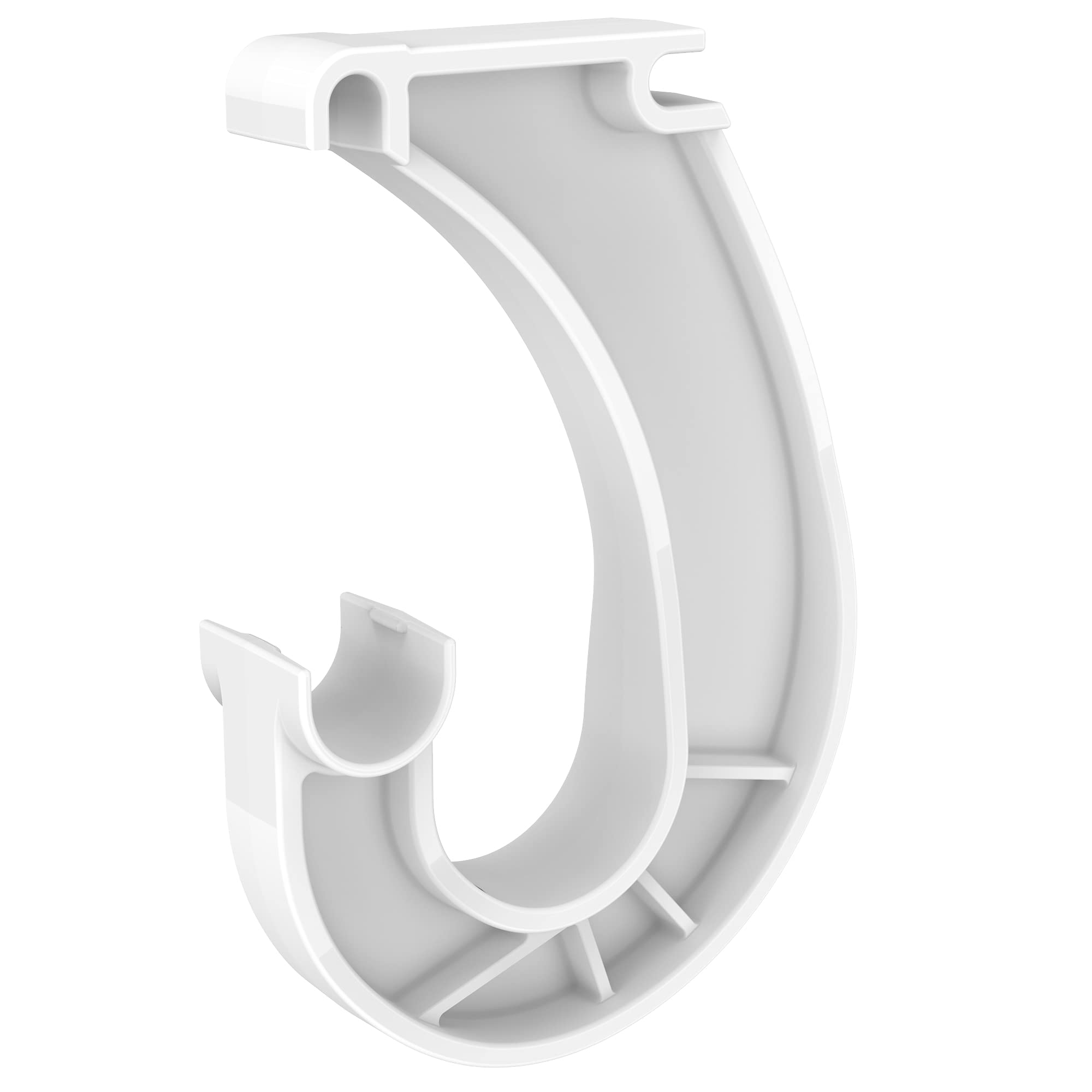 ClosetMaid Support Bracket for SuperSlide Hanging Bar Closet Rod, for Wire Shelving, White, 3.9 x 0.9 x 5.8 inches