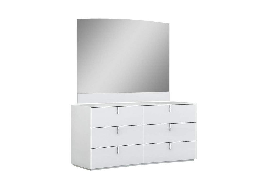 HomeRoots White Rectangle Dresser Mirror