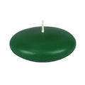 Zest Candle 3 Inch Hunter Green Floating Candles, 12 Count