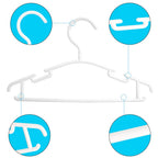 Goodtou Baby Hangers For Closet 60 Pack White Plastic Baby Hanger Toddler Hangers