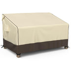 Mr. Cover Outdoor Couch Cover Waterproof, Patio Furniture Covers For 2-Seater Couch, Fits Up To 60'W X 35'D X 35'H, Moisture-Proof & Uv-Protection, Brown & Khaki