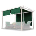 Yescom 2 Pcs 15.5X4 Ft Canopy Cover Replacement With Valance For Pergola Structure Green