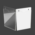 Ruixuan Suspensibility Acrylic Poster Sign Holder,Clear Plexiglass Information Box Display (A7 Vertical)