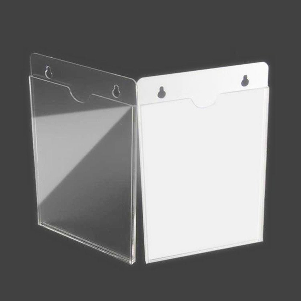 Ruixuan Suspensibility Acrylic Poster Sign Holder,Clear Plexiglass Information Box Display (A7 Vertical)