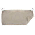 Nettypro Outdoor Bench Swing Loveseat Cushion Covers, Patio Furniture Cushion Slipcovers With Zipper, Water Resistant Uv Protect