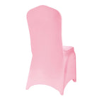 Algaiety Spandex Chair Cover,12Pcs,Chair Covers,Living Room Chair Covers,Removable Chair Cover Washable Protector Stretch Chair Cover For Party, Banquet,Wedding Event,Hotel(Pink)