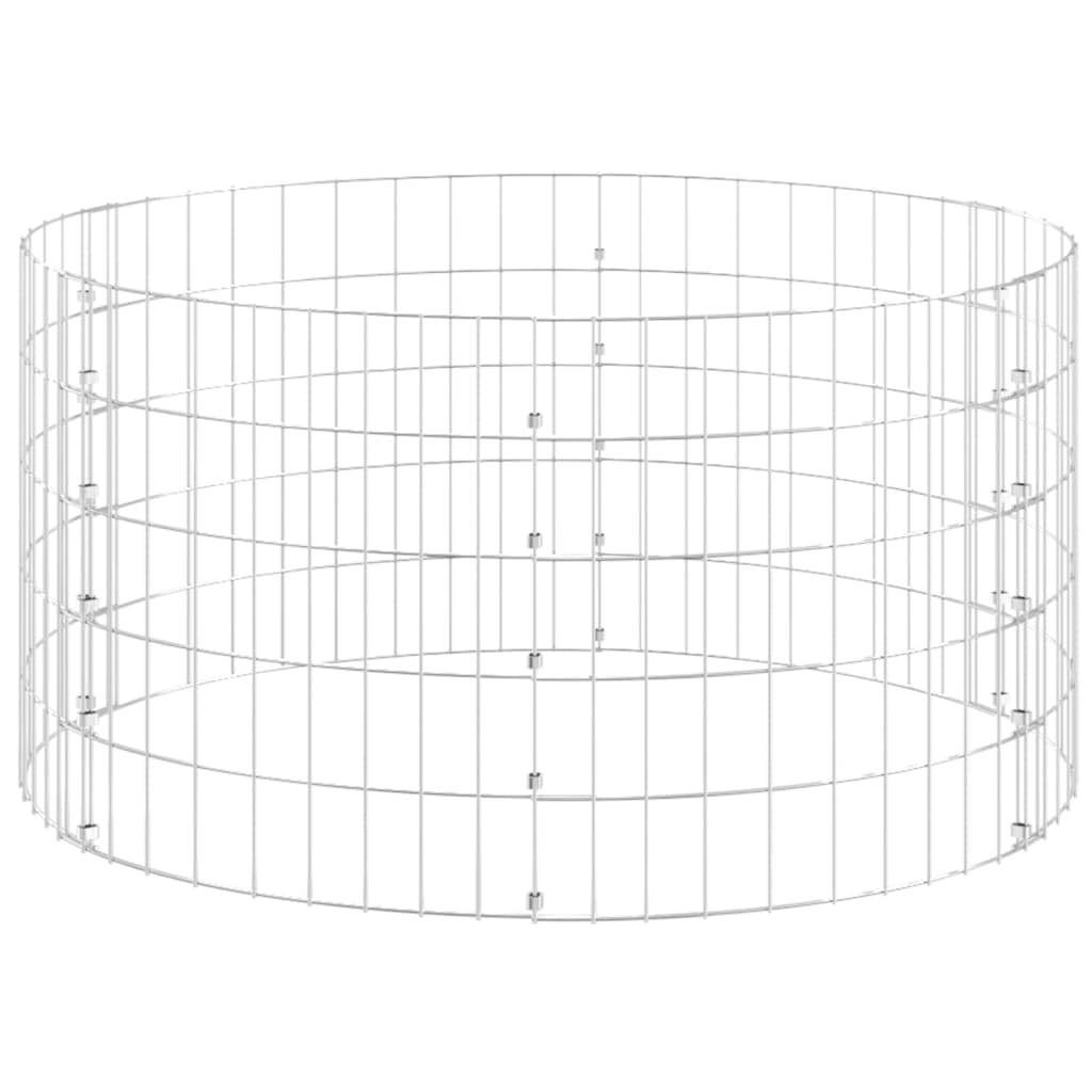 vidaXL Garden Composter - Proof and Weather- Galvanized Steel, Mesh Design for Optimal Decomposition, Ideal for Green Waste Recy