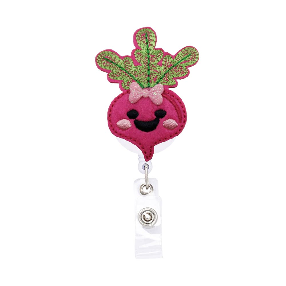 Reelfun Dietitian Vegetable Calcium Food Retractable Badge Reel Id Tag, Nurses Badge Holder
