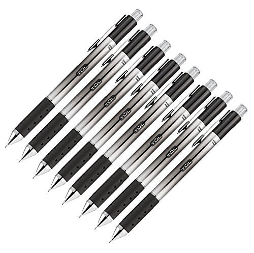 Tul Retractable Gel Pens 0.5Mm Needle Point, Black (8 Pack)
