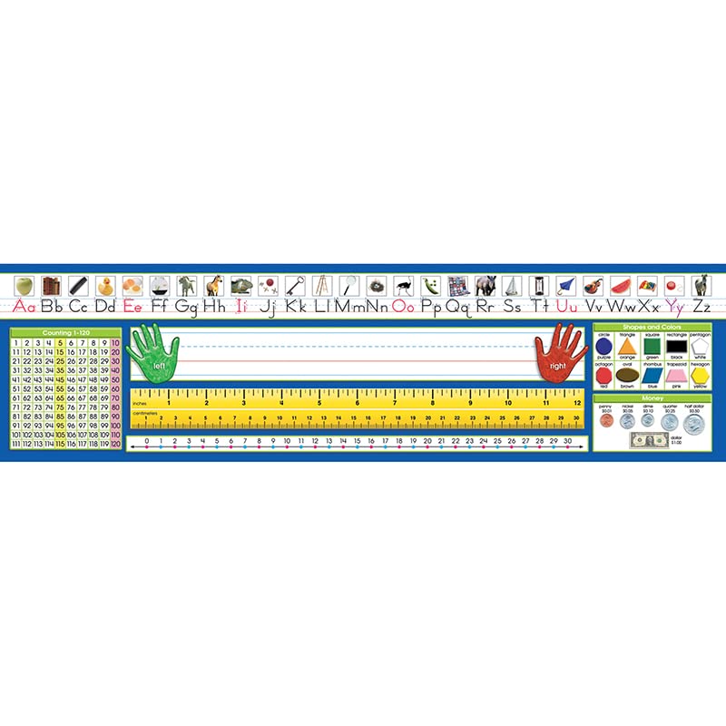 Traditional Manuscript Primary Desk Plates, 19 X 5, Pk108.