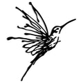 XORT Metal Hummingbird Wall Art, Minimalist Modern Abstract Metal Wall Art, Metal Birds Sign Wall Decoration Hanging for Living 