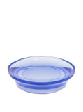 Gedy by Nameek's AU11-05 Gedy Aucuba Soap Dish, 1'' L x 4.1'' W, Transparent, 4.1'' x 4.1'' x 1.01'', Blue