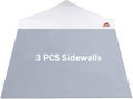 SCOCANOPY SideWall for 10x10ft Slant Leg Canopy Frame, 3 Pack SunWall Only (Gray)