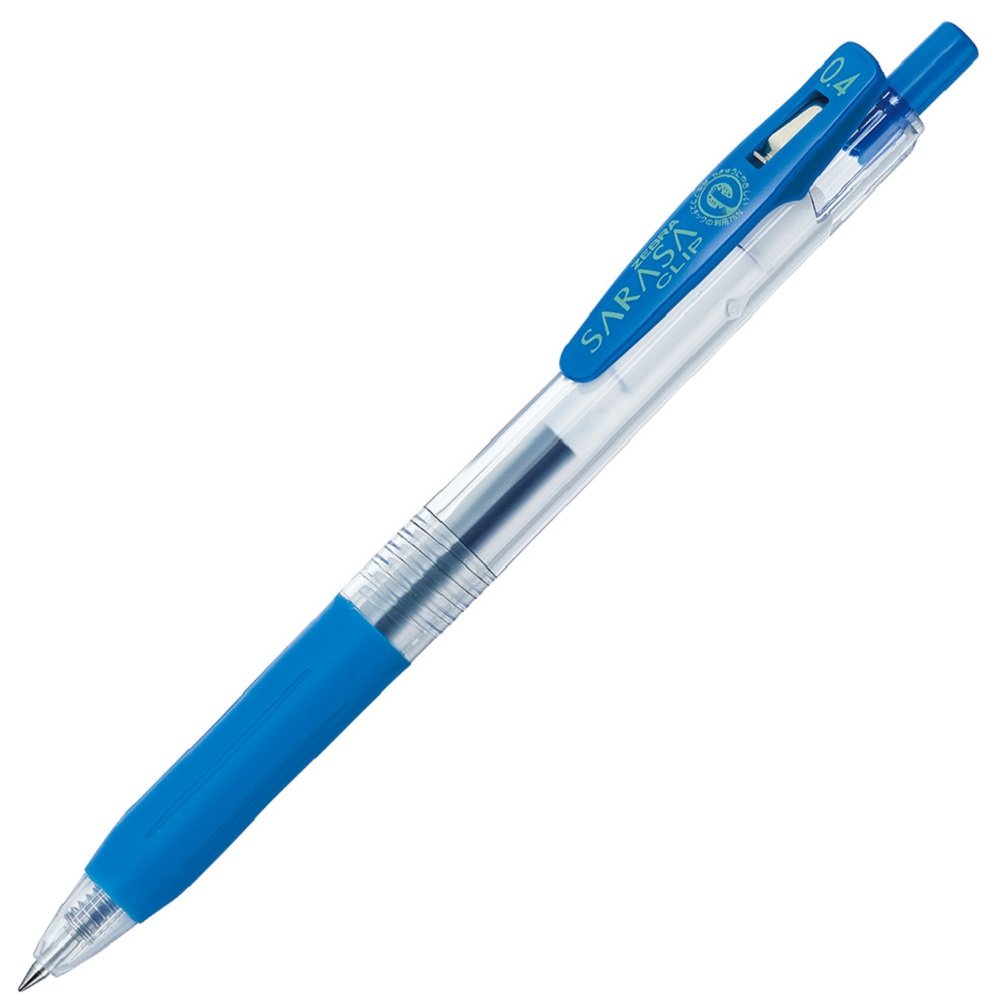 Zebra Gel Ballpoint Pen Sarasa Clip 0.4 Cobalt Blue 10 Pcs B-Jjs15-Cobl