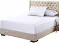 Viscose From Bamboo Fitted Bottom Sheet Only, Twin Xl Size, Deep Pocket, Extremely Soft Sheets, Solid White